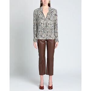 ZADIG & VOLTAIRE Tink Leopard Print V-neck Blouse Top Size Medium
